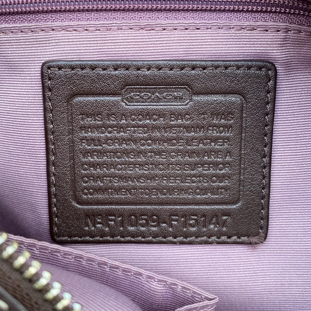 Coach Brown Leather Tote Hobo Bag